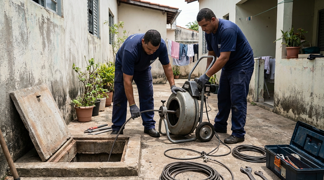Desentupimento de Coluna Sanitária em Aracaju‑SE