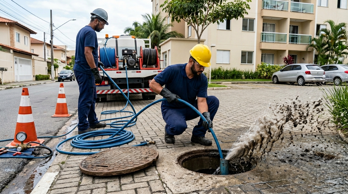 Desobstrução com Alta Pressão em Aracaju‑SE