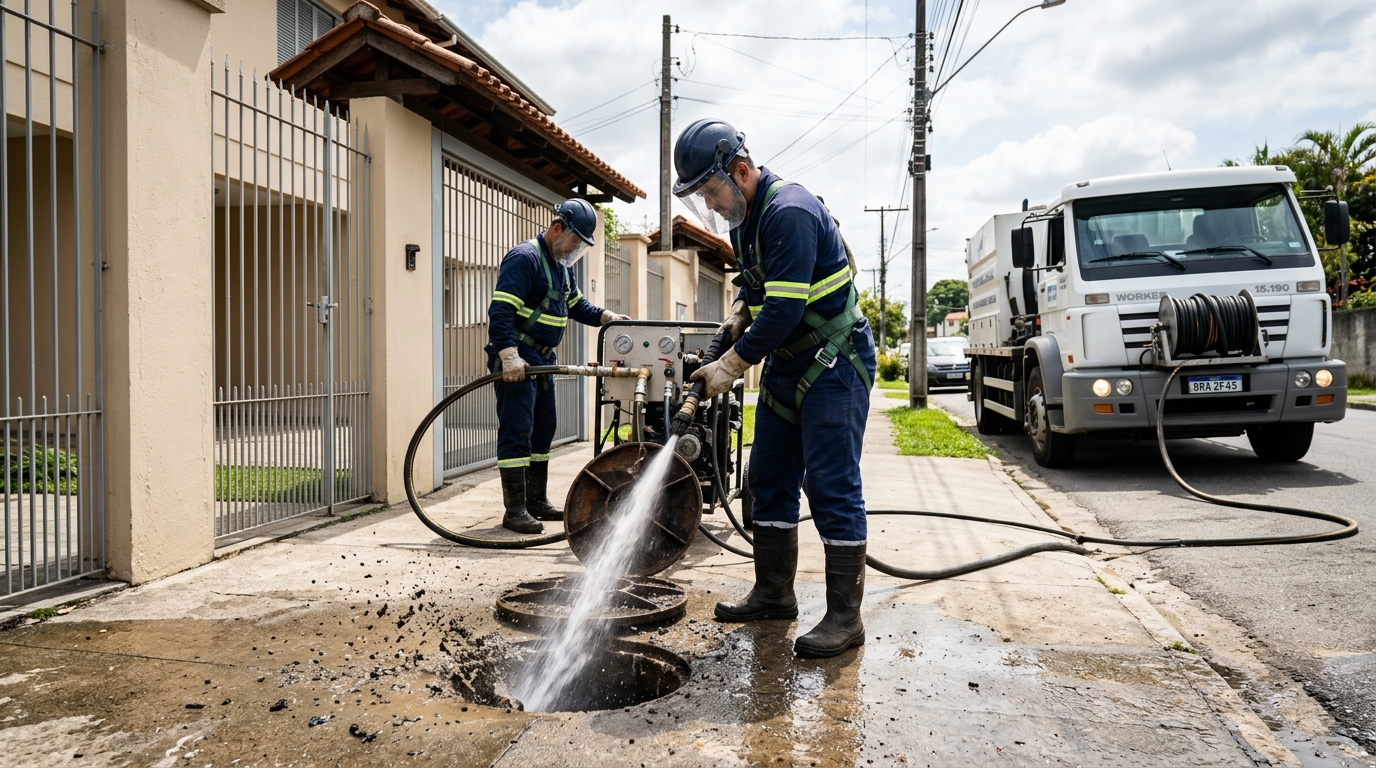 Limpeza de Tubulação com Hidrojato em Aracaju‑SE