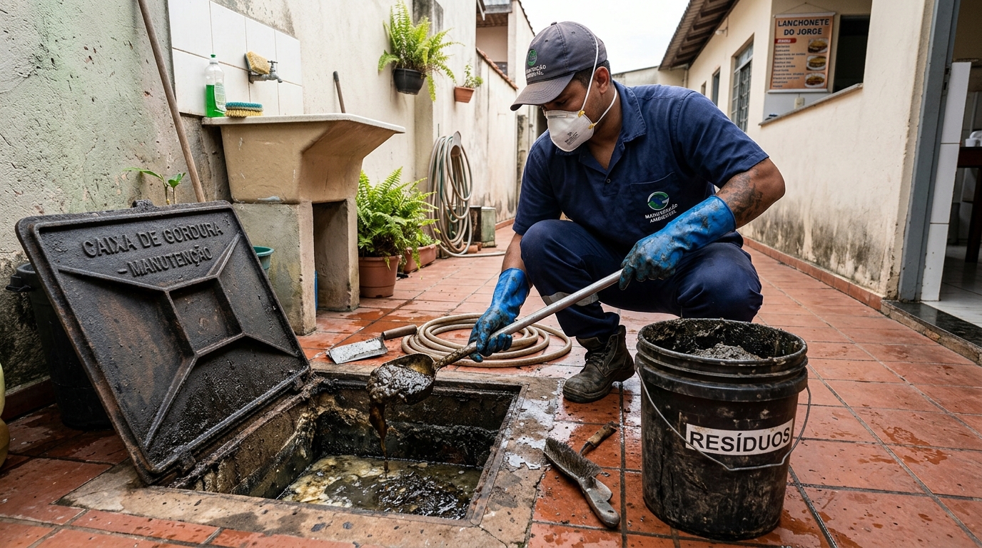 Manutenção de Caixa de Gordura em Aracaju‑SE